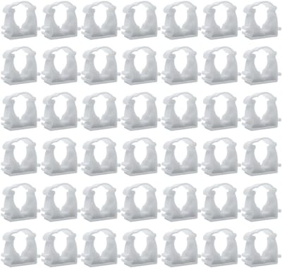 42-delige Plastic Pijp Klemmen Set, Binnen Diameter 16mm, Met Kliksluiting, Voor Bevestigen en Ondersteunen van Waterleidingen en Buizen