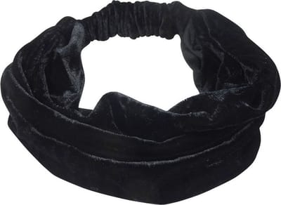 New Age Devi - Velvet haarband zwart