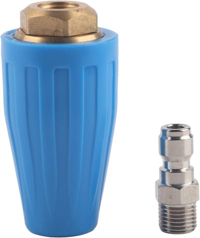 Hoge Druk Rotary Nozzle voor Hogedrukreiniger, Turbo Nozzle met 1/4 Inch Snelsluiting voor Effectieve Reiniging en Waterbesparing