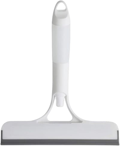 Raamwisser Doucheglas - Schoonmaakgereedschap Ruiten - Efficiënt Schoonmaken - Geïntegreerde Sproeifunctie - 21.5x25.7x3cm - Wit