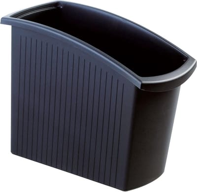 Prullenbak Slim - Afvalbak Kantoor - Afval Scheiden - Ergonomisch Handvat - 18 Liter - Zwart