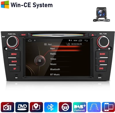 HexinexMarket - Autoradio Geschikt Voor BMW E90 E91 E92 2005-2012 - WINCE GPS NAVI FM BT + Achteruitrijcamera