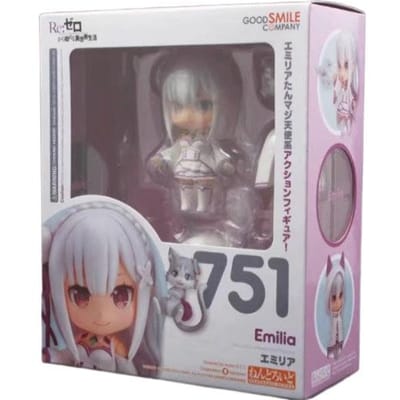 Met betrekking tot:Zero Emilia 751 Q Versie Nendoroid Beweegbare Anime Figuur Met Gezichtswissel Speelgoed Schattige Pop Verzamelobject Bureau Decoratie Cadeaus gray