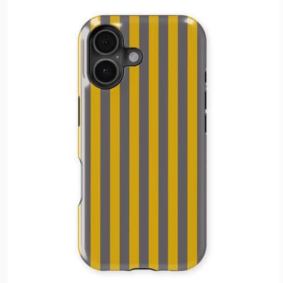 DripCase Gestreept Hoesje geschikt voor iPhone 17 | Backcover met Mag | Stripes Motief | Trendy Case geschikt voor iPhone 17 met Strepen Gravel Lane