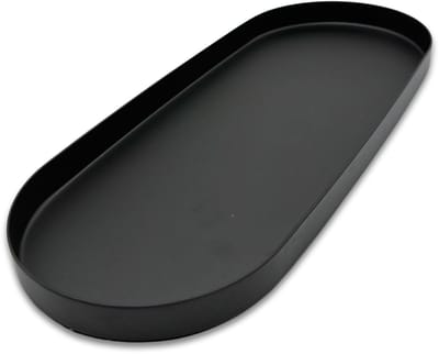 Purepeak Kaarsenplateau - Kaarsenbord - 23 x 11 cm - Kaarsenhouder - Zwart - Industrieel - Sleutelbakje