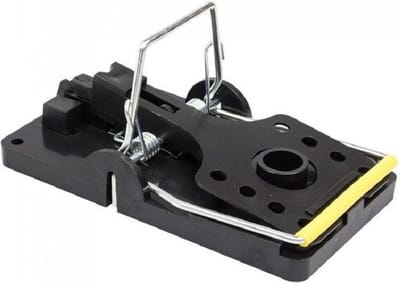 Rattenval - 2x stuks - rattenklem - kunststof - 14 cm - ongediertebestrijding