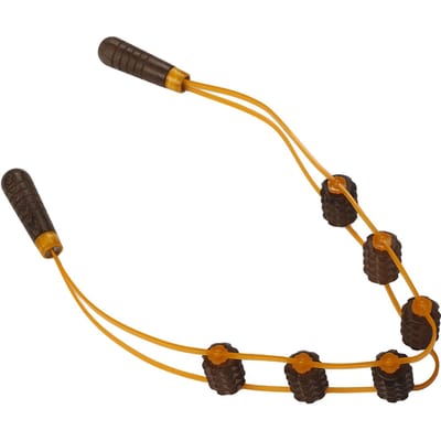 Houten Handmatige Massageband Ontspanning Lymfedrainage Zelfmassage Roller Touw voor Thuis black