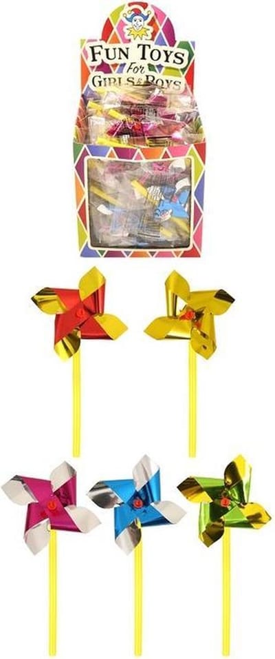 60 stuks kleine windmolens 14 cm