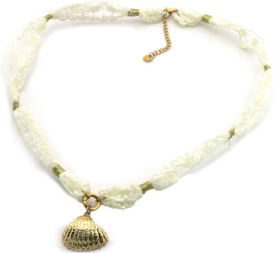 Dames Ketting - RVS - Met Schelpen - Stijlvol en Verfijnd - 50-55cm