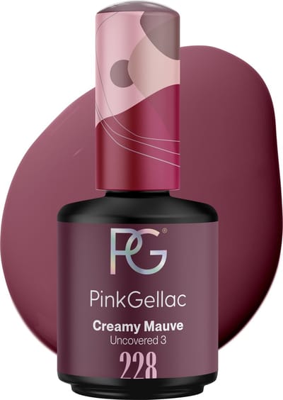 Pink Gellac Gellak - 228 Creamy Mauve 15ml - Paarse Gel Nagellak met Creamy Finish- Gellac - Gel Nagels Producten