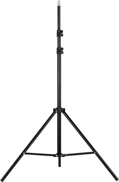 Verstelbare metalen tripod lichtstandaard van 1,6 meter voor fotografie en videoproductie, inclusief 1/4 inch schroefdraad en telescopische stang