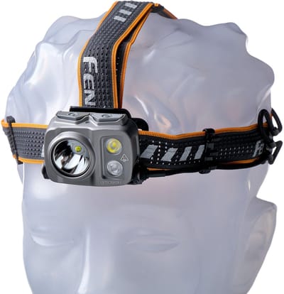 Fenix HP16R Hoofdlamp FEHP16R Oplaadbare Hoofdlamp voor Wandelen, 1250 Lumen, Aluminium