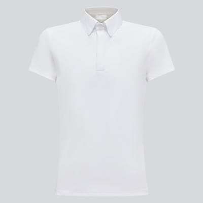 Cavalleria Toscana Jersey Button Wedstrijd Polo Boys S Wit