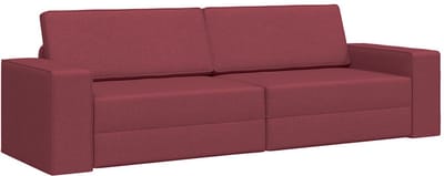 Slaapbank - Uitklapbaar - Slaapstoel - Logeerbed - Zetelbed - Slaapfauteuil - Vouwbed - 2 persoons - Zeer comfortabel - Rood