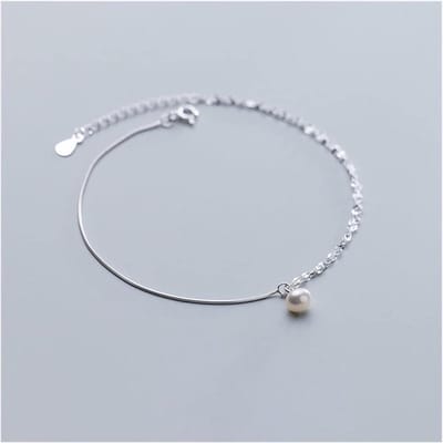 Anklet Parels - Enkelbandje Vrouw - Strand Bezoek - Verstelbaar Ontwerp - One Size - Goud