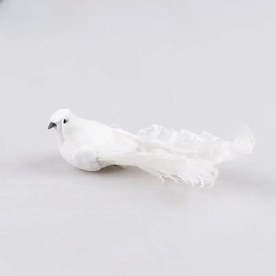 Pigeon artificiel, fausses colombes, simulation de plumes, arbre de Noël, fête de mariage, artisanat, ornements, décoration de salon, maison white