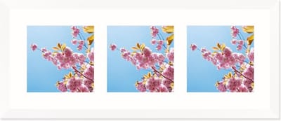 SecaDesign Anima Drieluik Fotolijst - Fotomaat 15x15 cm - Wit