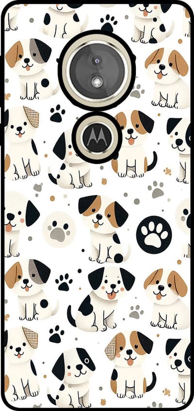 Smartphonica Telefoonhoesje Geschikt voor Motorola Moto E5 / G6 Play met honden opdruk - TPU backcover case dog design geschikt voor Motorola Moto E5;Motorola Moto G6 Play