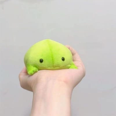 1/2 Pièces Animaux Anti-Stress Grenouille Moelleuse Figurine Dessin Animé Anime Grenouille Verte Peluche Jouet Grenouille Douce Peluche Pendentif Ornements Adorables vert pâle