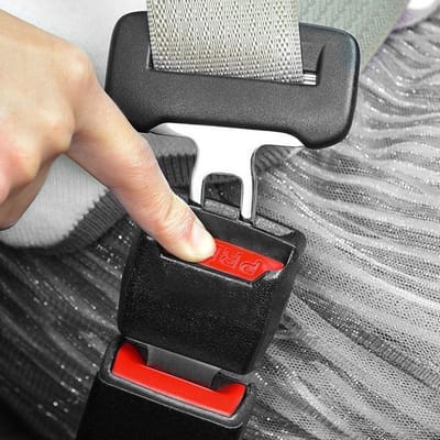 Waledano® Verlenggesp - Autogordel - Veiligheidsgordel - Zwangerschapsgordel - Verlengstuk - Autogordel Verlenger - Gordel Clip - Zwart