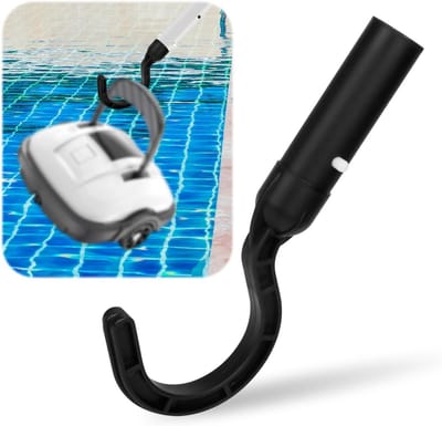 Robotic Cleaner Haak - Pool Accessoire - Zwembad Onderhoud - Universele Bevestiging - 21.5 cm Lengte - Zwart
