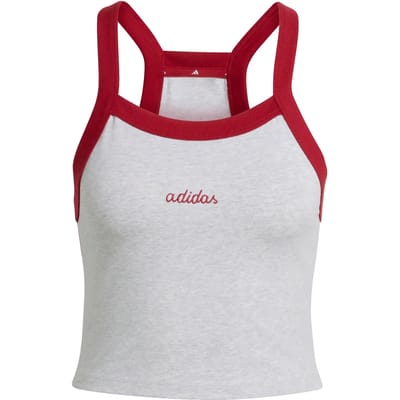 Adidas Sportswear Seasonal Essentials Colorpop Tanktop Met Geborduurde Graphic - Dames - Grijs