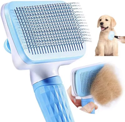 Vacht borstel - Katten borstel - Hondenborstel - Hondenharen kammen - Hondenborstel Slicker - Lang en Kort haar - Kattenborstel - Blauw - 1 stuk - CHPN