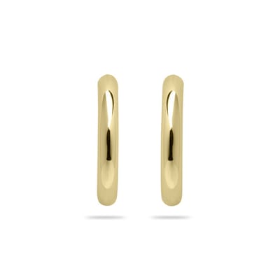 Gisser Jewels - Oorstekers E1057Y - geelgoud verguld zilver - gepolijst - 15 mm