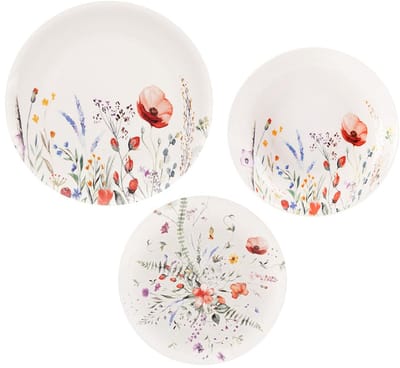 Serviesset Porselein Wit KLAPROZEN 18 delig - Servies Set - Bordenset - Borden