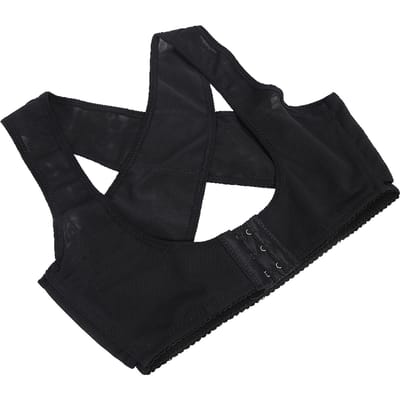 Volwassen Mannen Vrouwen Houding Corrector Brace Ruggengraat Ondersteuning Bochel Correctie RiemS S black