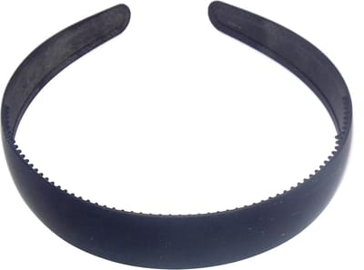 Diadeem siliconen breed zwart