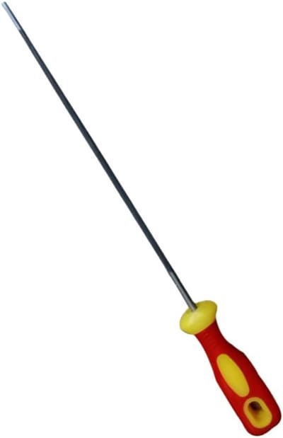 Kettingzaagvijl - Slijpstaaf - Ketting Slijpen - Precisie Tanden - 4.8mm Diameter - Geel Rood