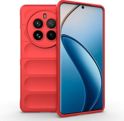 Hoesje geschikt voor Realme 12 Pro/12 Pro Plus - Techsuit Magic Shield Silicone Back Cover - Rood