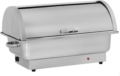 Zylo® Buffetwarmer - Warmhoudplaat - Elektrische RVS Chafing Dish - 9 litres - 59x37x37cm - Zilver