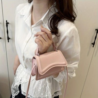 Dames Ultra-Compacte Mini Handtas Kleine Portemonnee Handtas Dagelijkse Essentiële Tassen voor Vrouwen roze
