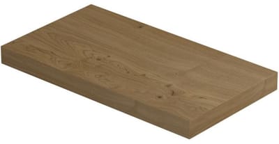 INK - Play Fontein Planchet met Blinde Bevestiging Vierkant in Echt Hout Fineer - 400x220x32 mm - Natur Fineer