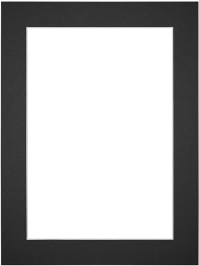 Passe-Partout Fotomaat 40x50 cm - Lijstmaat 46x61 cm - Zwart - Museumkarton - Fotolijst niet inbegrepen