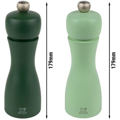 (6 stuks) PEUGEOT TAHITI WASSER - Zout & Peper Molen - Hout - Groen - Hoogte: 150mm