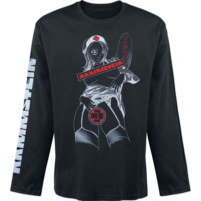 Rammstein Shirt met lange mouwen - Krankenschwester - M tot XXL - voor Mannen - zwart