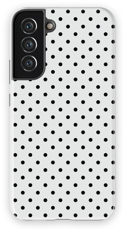 Polka Dots Hoesje Samsung Galaxy S22 Plus | Geschikt Voor Mag | Stippen Design Backcover Samsung Galaxy S22 Plus Mono Dots