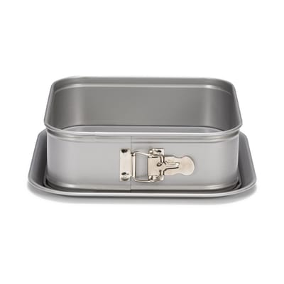 Patisse Springvorm Vierkant  24 Cm Staal Zilver- Cakevorm