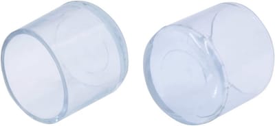 12x Doorzichtige Stoelpootdoppen PVC - Beschermers tegen Krassen voor Ronde Poten (22mm)