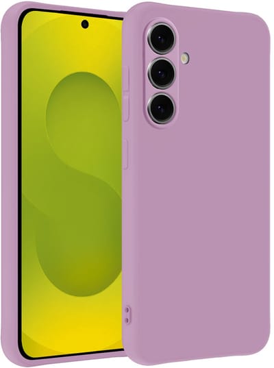 Hoesje - Geschikt voor Samsung Galaxy S25 FE - Sterk & Shockproof - Hoes Cover - Siliconen Case - Telefoonhoesjes - Lila