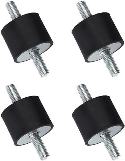 Dailygoods- Schokdemper Rubber - 4 Rubberen Steunen - Trillingscontrole - Geluidsreductie - Stabiliteit - Hoogwaardig Materiaal - Trillingsisolator
