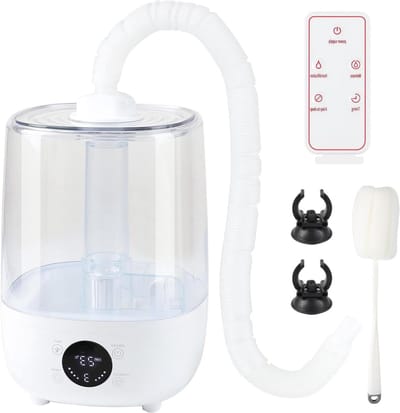 Reptielen Luchtbevochtiger - Terrarium Mist Maker - Natuurlijke Vochtigheid Creëren - Stille Werking - 4L Tank - Wit