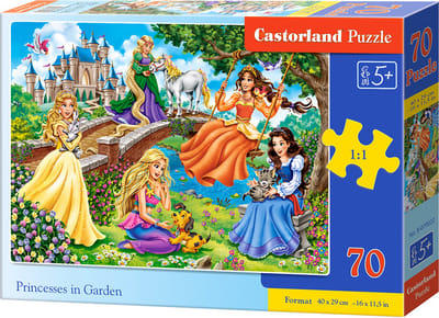 Castorland Princesses in Garden – Puzzel – 70 stukjes – Sprookjes – Premium kwaliteit