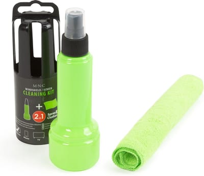 Scherm Reinigingsdoekje - Ruitenreiniger Set Auto En Scherm - Glasreiniger Spray 150 ml Met Microvezeldoek - Streeploos Schoonmaken - Voor Autoruit, Tablet, Laptop En TV - Ammoniakvrij