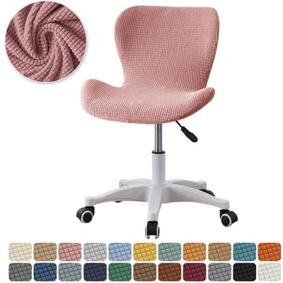 Polar Fleece Vlinderstoelhoes Stretch Eetkamerstoelhoes Elastische Spandex Stoelhoezen voor Bruiloft el Kantoor 1 Stuk 1 Piece