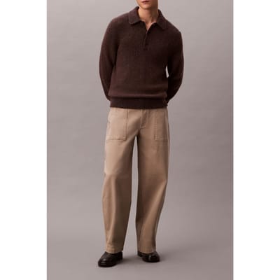 Calvin Klein Barrel Utility Cotton Pants Vintage Khaki Taglia: W29 | Pantaloni cargo Outlet | Uomo | Marrone