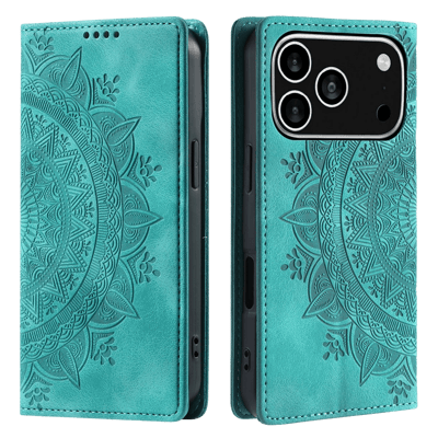 Comfycase Apple iPhone 17 Pro Soft Mandala Bookcase Groen